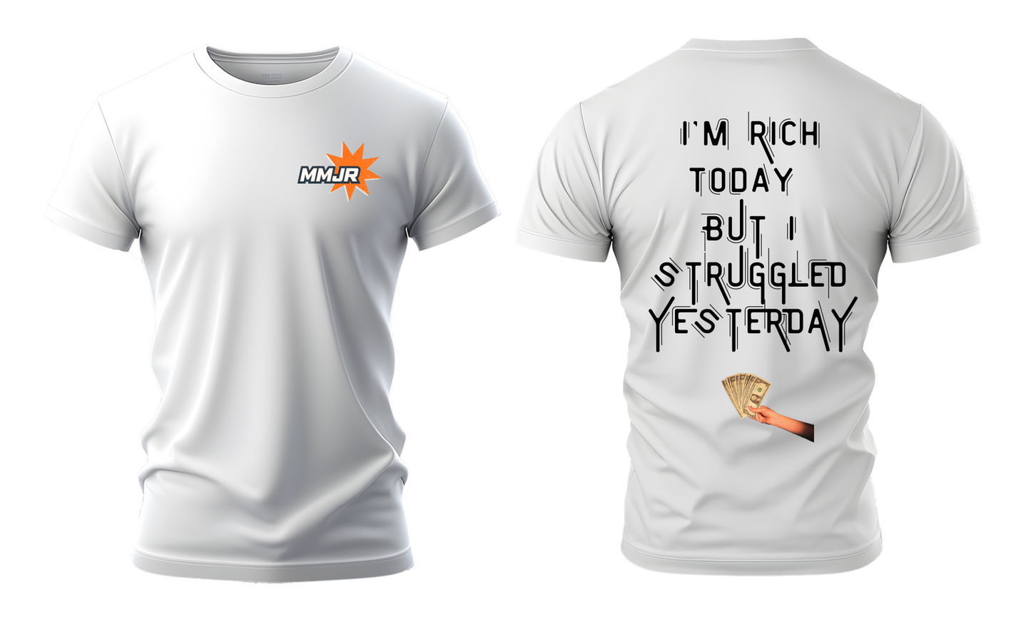 STRUGGLE TO SUCCESS TEE ORANGE