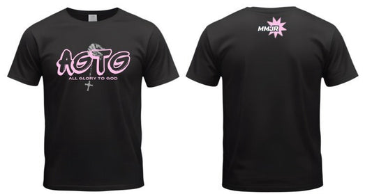 AGTG FAITH TEE BLACK/PINK